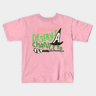 Everyone Deserves a Chance to Fly - a Wicked design that defys gravity by Kelly Design Company Kids T-Shirt